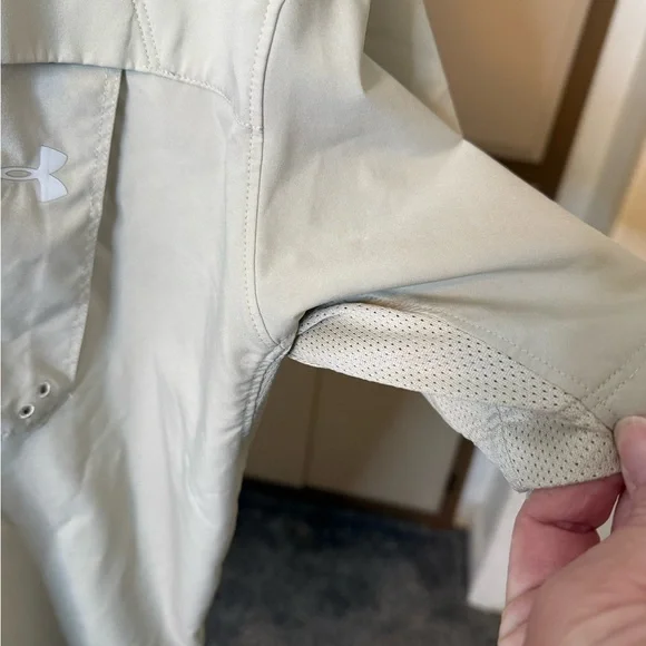 Under Armour Casual Button Down Shirt - Light Tan - Picture 9 of 10